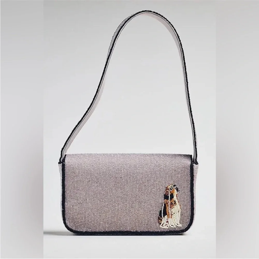 Anthropologie The Fiona Beaded Bag: Animal Edition Beagle - Picture 4 of 9